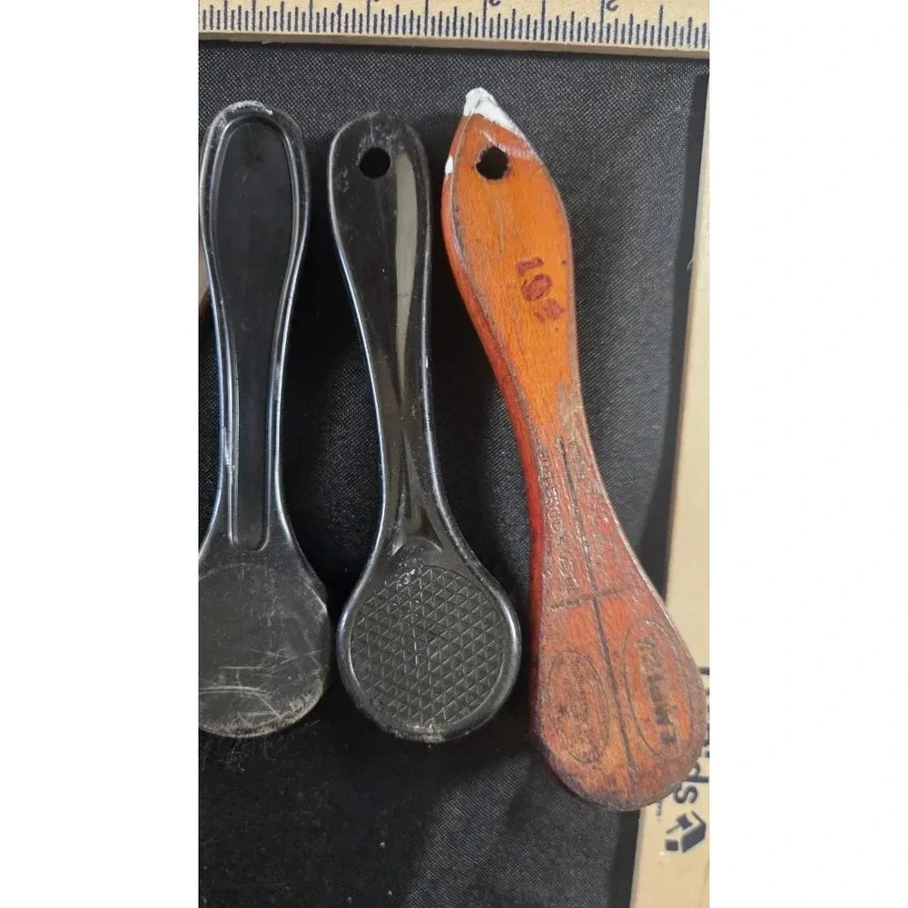 Vintage Wooden Shoe Shine Box, Stretcher & Care Accessories Lot